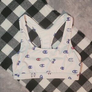 🎈 S | Champion | Crowned Champ Racerback Sports Bra